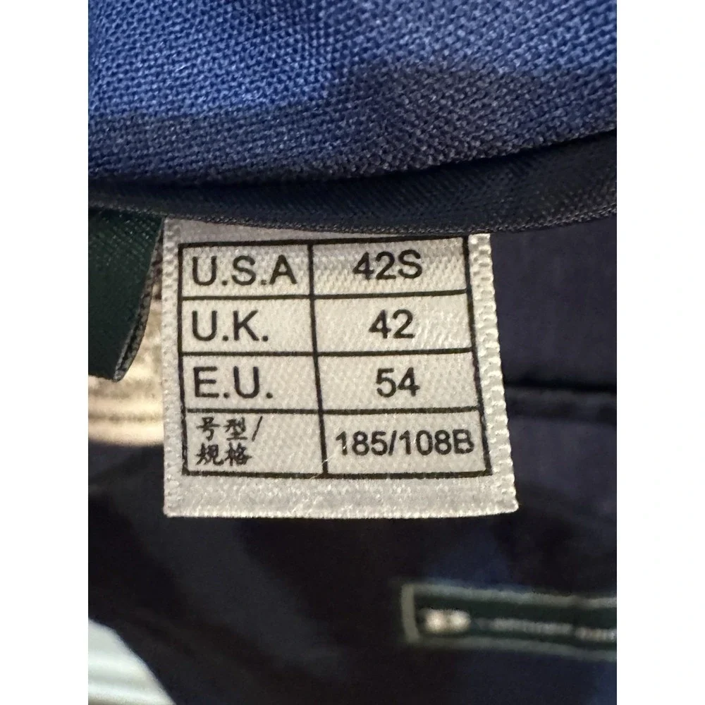 B BY Brooks Brothers Mens Classic Wool Blend Jacket NAVY  Size 42S
